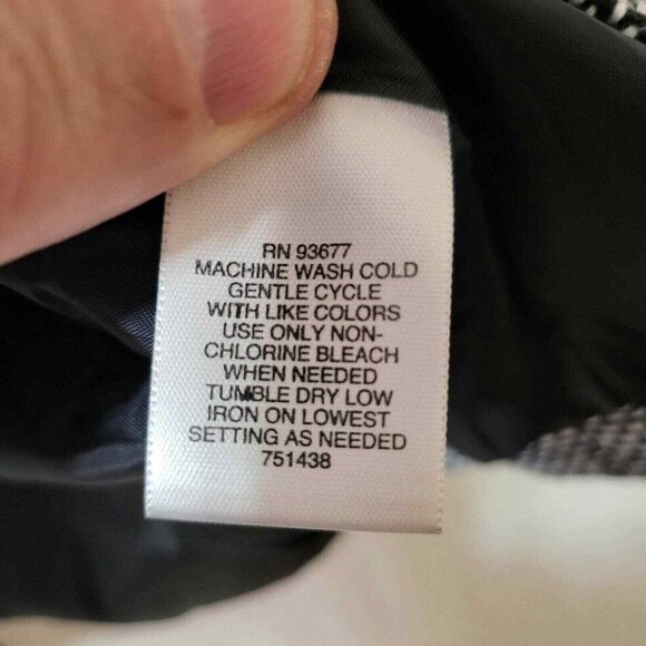 Liz Claiborne Womens Black &‎ White Textured Blazer Jacket M - Picture 3 of 8